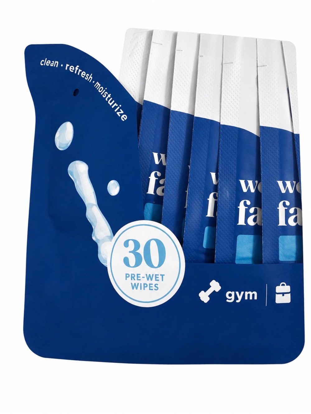 SINGLES Women’s Face & Body Wipes Fragrance Free 30 Travel Packs - Picture 3 of 4